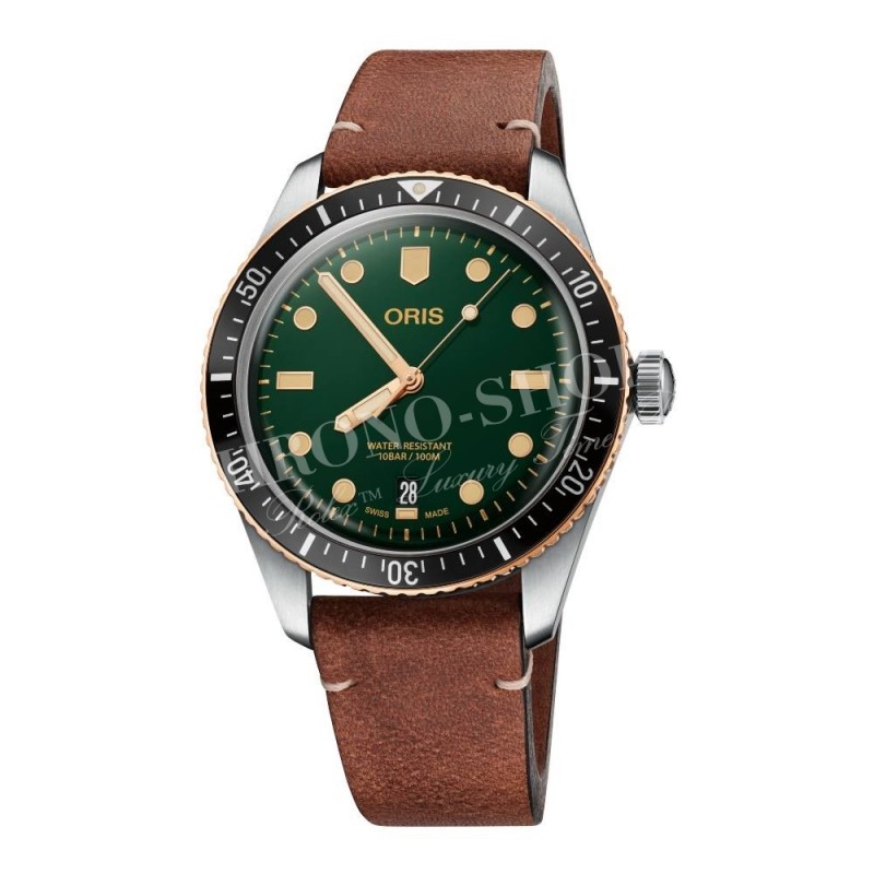 36mm Oris Bronze Green Oris Divers Sixty-Five 7707 Bronze