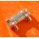Accessoire montres maillon acier finition polie articulé 18mm large style jubilée