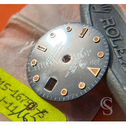 Vintage 80's Original Rolex Orange Patina GMT Master 16750, 16700 Glossy tritium swissT 25 Watch Dial cal 3075