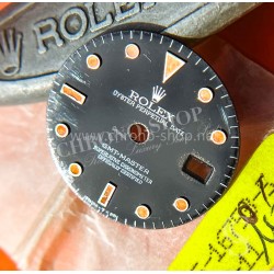 Vintage 80's Original Rolex Orange Patina GMT Master 16750, 16700 Glossy tritium swissT 25 Watch Dial cal 3075