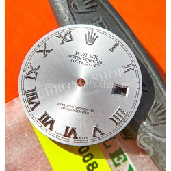 Rolex Genuine Silvered Silk WG Romans numerals dial Datejust 16230,116234,116200,16233 calibres 3035,3135