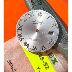Rolex Genuine Silvered Silk WG Romans numerals dial Datejust 16230,116234,116200,16233 calibres 3035,3135