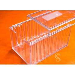 Rolex transparent sliding plastic Storage tools spares Crystals Tropics 19,18,16 Cyclops 127,116  Sapphires glasses