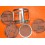 Horlogerie Panier ultrasons aluminium 70mm nettoyage avec 3 compartiments paniers séparateurs