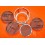 Metal basket for ultrasonic cleaner multicleaning aluminium basket with Steel 5 separations Ø64 mm