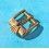 Vintage Medium 12 /10mm BIG LOGO Gold plated Rolex or Tudor Buckle  Antique Gold Filled Rolex Watch Buckle 