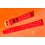 Red Watch strap 70's Leather plastic waterproof alligator style Red pink colors watch strap 18mm