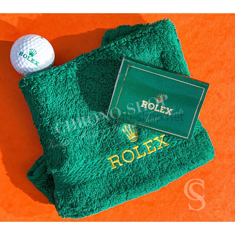 Rolex sport Original rare Goodie Golf Boite de 5 x Tees,Serviette,Balle de Golf Titleist Pts 90