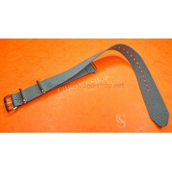 VINTAGE ORIGINAL JAMES BOND NATO DARK GREY COLOR BRACELET TAN BUCKLE 007 WATCHES 6538,6536,5510,5517,5508