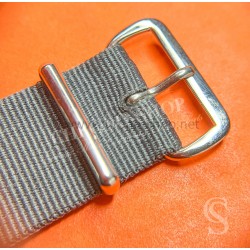 VINTAGE ORIGINAL JAMES BOND NATO DARK GREY COLOR BRACELET TAN BUCKLE 007 WATCHES 6538,6536,5510,5517,5508