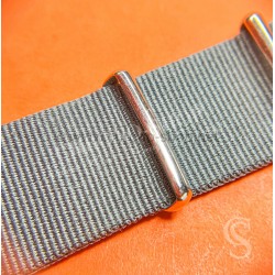 VINTAGE ORIGINAL JAMES BOND NATO DARK GREY COLOR BRACELET TAN BUCKLE 007 WATCHES 6538,6536,5510,5517,5508