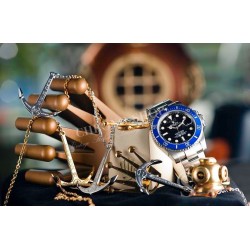 Rolex Vintage Watch Anchor key chain Submariner 300m 1000ft 14060,16610,16800,168000,14060M wristwatches