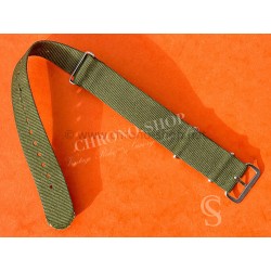 VINTAGE ORIGINAL JAMES BOND NATO OLIVE KAKI COLOR BRACELET TAN BUCKLE 007 WATCHES 6538,6536,5510,5517,5508