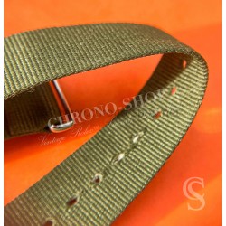 VINTAGE ORIGINAL JAMES BOND NATO OLIVE KAKI COLOR BRACELET TAN BUCKLE 007 WATCHES 6538,6536,5510,5517,5508