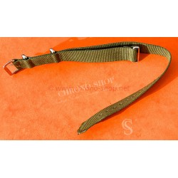 VINTAGE ORIGINAL JAMES BOND NATO OLIVE KAKI COLOR BRACELET TAN BUCKLE 007 WATCHES 6538,6536,5510,5517,5508