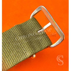 VINTAGE ORIGINAL JAMES BOND NATO OLIVE KAKI COLOR BRACELET TAN BUCKLE 007 WATCHES 6538,6536,5510,5517,5508