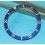 RARE INSERT LUNETTE BLEU ROLEX SUBMARINER 16613, 16618, 16803, 16808 AVEC PERLE LUMINOVA