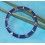 RARE INSERT LUNETTE BLEU ROLEX SUBMARINER 16613, 16618, 16803, 16808 AVEC PERLE LUMINOVA