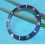RARE INSERT LUNETTE BLEU ROLEX SUBMARINER 16613, 16618, 16803, 16808 AVEC PERLE LUMINOVA