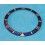 RARE INSERT LUNETTE BLEU ROLEX SUBMARINER 16613, 16618, 16803, 16808 AVEC PERLE LUMINOVA