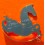 OMEGA Original Rare Watch Emblem Brass Gold color rocking Seahorse Shop Display Seamaster diver watches