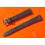 Bracelet montres vintage façon cuir alligator noir plastique rigide SWISS MADE 16mm ref 109S 16M