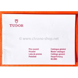 Tudor catalogue officiel prix 2005 Fourniture pièces détachées montres Chronograph,Hydronaut,chronautic,Monarch,Prince Princess