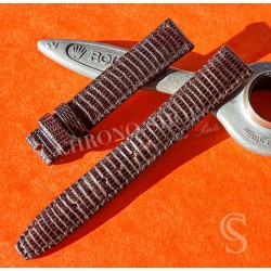 HADLEY ROMA lizard strap Mens Vintage watch Lizard strap brown color Luxury Leather style Watch Strap 16mm