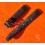 VINTAGE BRACELET HADLEY ROMA MONTRES AUTHENTIQUE CUIR LEZARD COULEUR MARRON CHOCOLAT 16mm