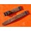 VINTAGE BRACELET HADLEY ROMA MONTRES AUTHENTIQUE CUIR LEZARD COULEUR MARRON CHOCOLAT 16mm