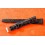 Bracelet montres vintage façon cuir alligator noir plastique rigide SWISS MADE 16mm ref 109S 16M