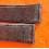 Vintage 70's Swiss Made Leather plastic waterproof alligator style black color watch strap 16mm Ref 109S 16M