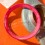 ROLEX RED BACK VINTAGE 70's PATINATED BEZEL INSERT FADED PEPSI RED BLUE GMT MASTER 1675,16750 WATCH INLAY PART