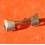 Fixage endlink fixation acier 19mm incurvé satiné de bracelet montres anciennes 1 x pièce détachée