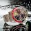 Rolex GMT Master Coke watch Faded Pink & Black color S/S 16700, 16710, 16760 Bezel 24H Insert Part FAT FONT