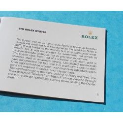 BOOKLET MANUAL ROLEX "YOUR ROLEX OYSTER" 1989