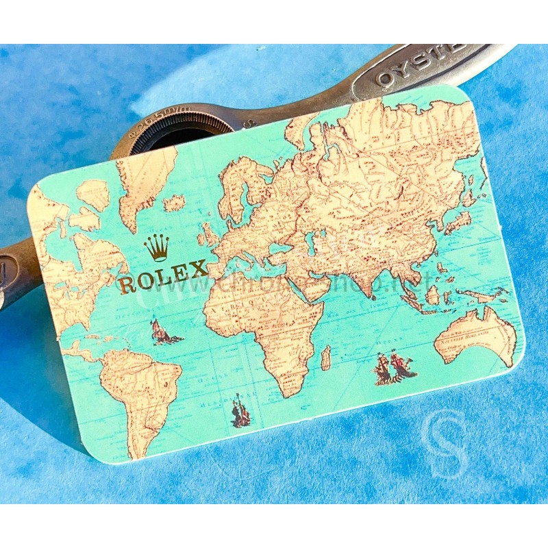 Rolex Goodie accessory vintage Pocket Map Calendar, calendario Wristwatches all models Date year Circa 2000-2001