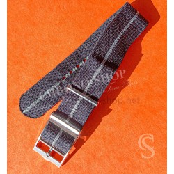 Tudor Genuine 20mm Factory Nato Watch Strap Blue line Color Heritage Black Bay Fifty‑Eight M79030B-0003
