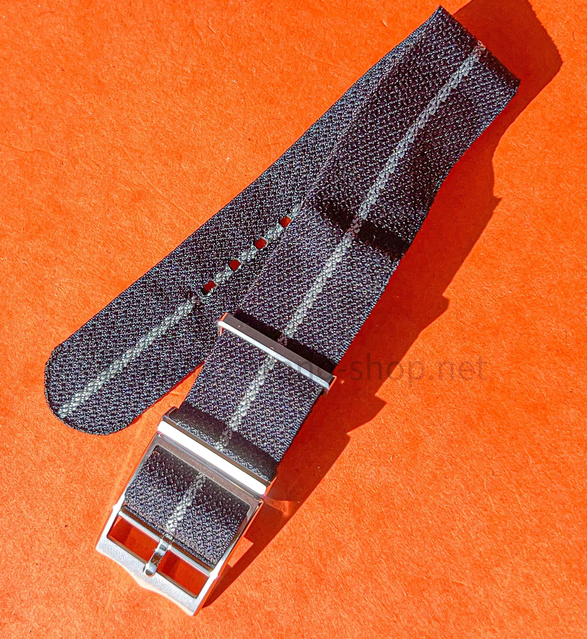 Tudor Genuine 20mm Factory Nato Watch Strap Blue line Color Heritage Black Bay Fifty‑Eight M79030B-0003