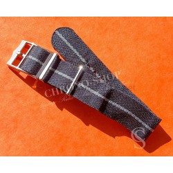 Tudor Genuine 20mm Factory Nato Watch Strap Blue line Color Heritage Black Bay Fifty‑Eight M79030B-0003