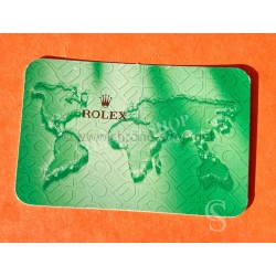 Rolex Original green Wallet worldmap Calendar Card 2005-2006 Boxset Submariner,gmt,Daytona,Datejust,Explorer