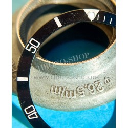ROLEX SERVICE WATCH LUMINOVA BLACK BEZEL INSERT, INLAY SUBMARINER 6538,5513,5512,1680 SEA-DWELLER 1665, DRSD INSERT