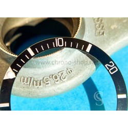 ROLEX SERVICE WATCH LUMINOVA BLACK BEZEL INSERT, INLAY SUBMARINER 6538,5513,5512,1680 SEA-DWELLER 1665, DRSD INSERT