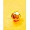 ROLEX original gold color crown 24-702-8 ref 703 Watch Crown Part Triplock tutone & gold 1680/8, 16613, 16618, 16808, 16083