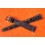 BRACELET MONTRES SIMILI CUIR CROCODILE 16mm EXTRA FIN COULEUR NOIR 109S 16M BOUCLE ARDILLON