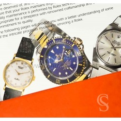 ROLEX Vintage livret, manuel révision 80's The Care of Your Rolex USA Datejust, Submariner,DayDate,Daytona,Airking,Gmt