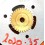 Rolex Rare Watch part Date Disc indicator champagne Ø18mm Calibres 2030, 2035 Ladies Datejust 26mm 6917