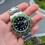 ROLEX AUTHENTIQUE RARE 16610 LV INSERT VERT FAT FOUR SUBMARINER DATE LIMITÉE LUMINOVA DISQUE DE LUNETTE