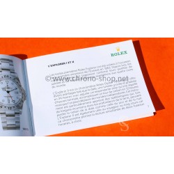 Rolex Vintage Genuine 2000 Rolex Explorer I & II Watches Owners Manual Colorful Booklet Manual French Instructions 14270,16570