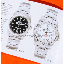 Rolex Vintage Genuine 2000 Rolex Explorer I & II Watches Owners Manual Colorful Booklet Manual French Instructions 14270,16570